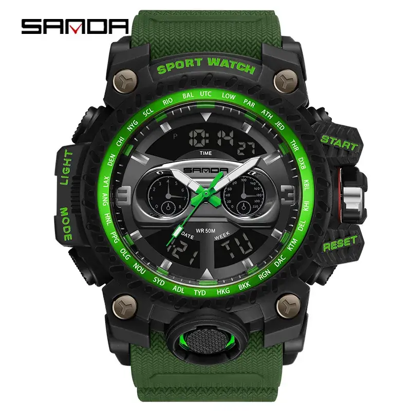 Sanda Multifunctional Digital Watch for Men Outdoor Sports - Image 5