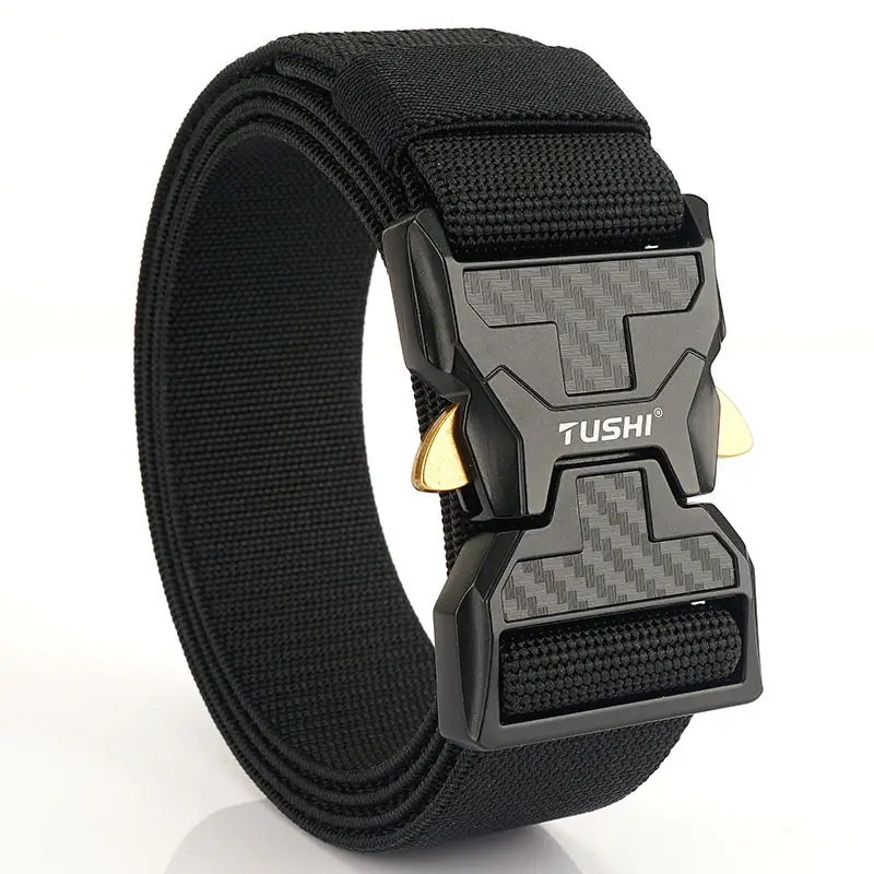 Tushi 2022 New Security Buckle Nylon Belt Men's Combat Belt Outdoor Sports Multifunctional Tactical Belt - Image 1