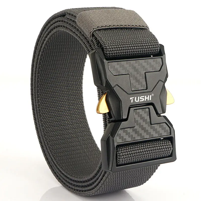 Tushi 2022 New Security Buckle Nylon Belt Men's Combat Belt Outdoor Sports Multifunctional Tactical Belt - Image 5