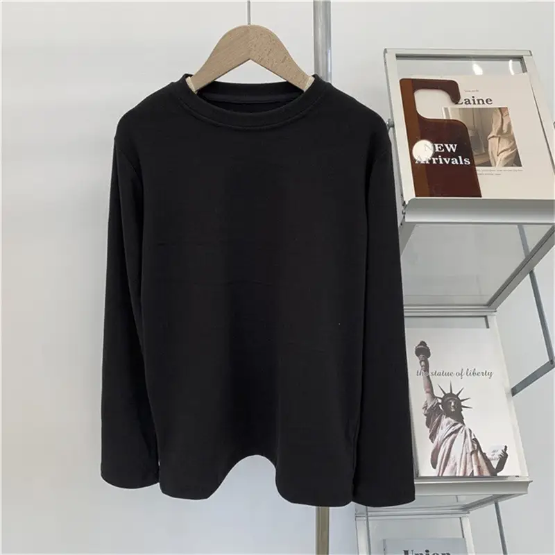 Women's Derong Warm Brushed Long Sleeve T-Shirt White — feature 16