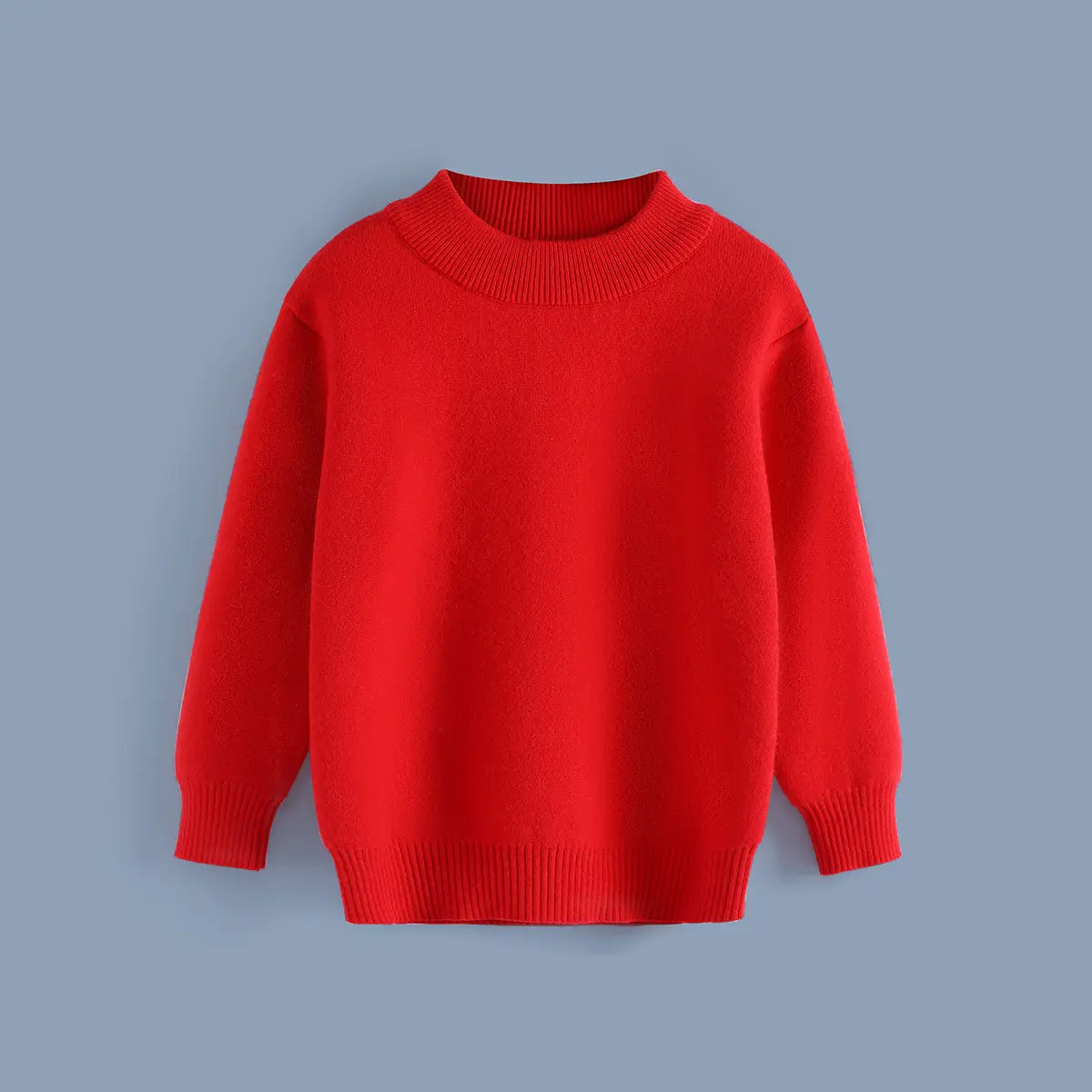 Children's White Knitted Sweater Large Boys Winter Wear