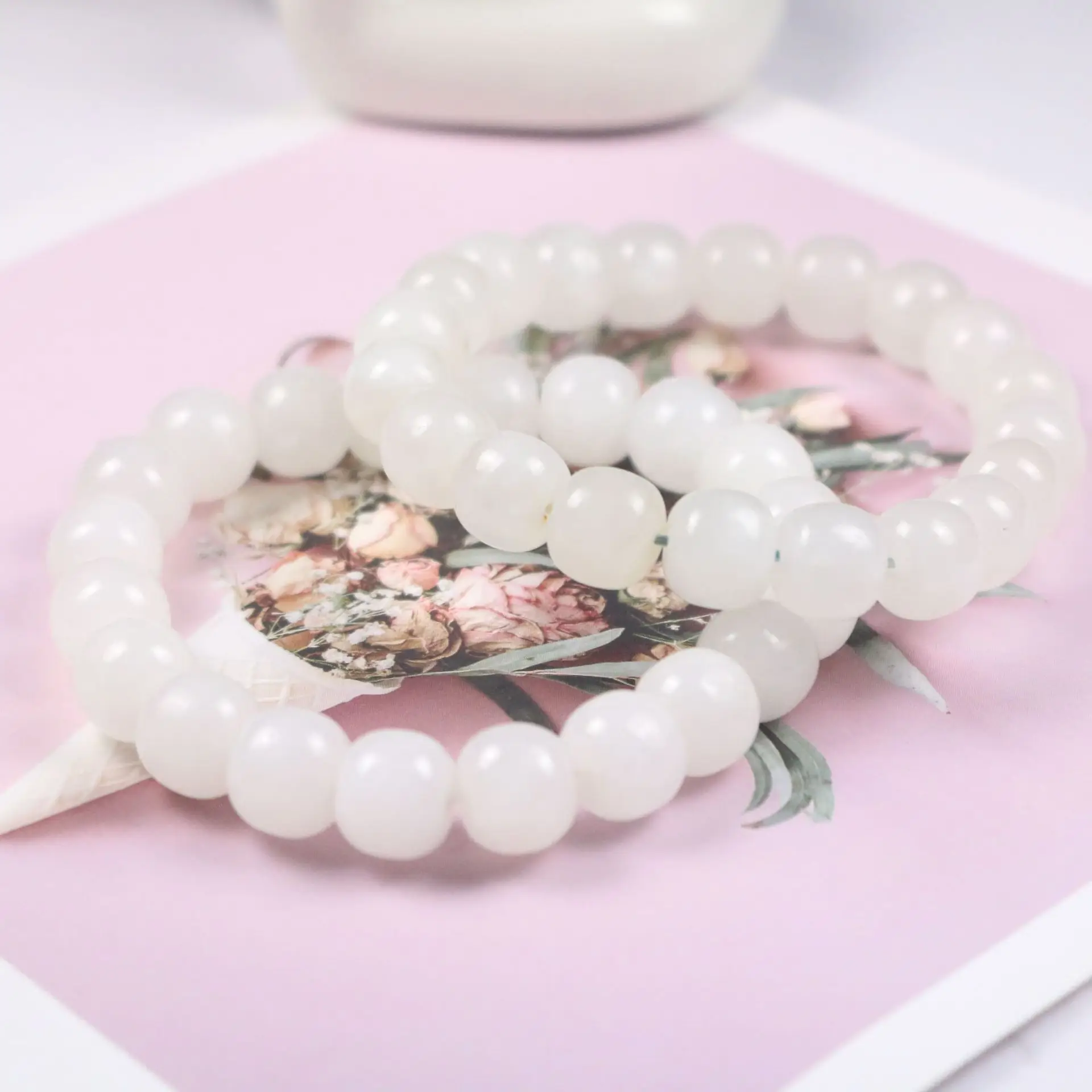 Natural Hetian Jade Bracelet Old Bead Fashion Gift - Image 7