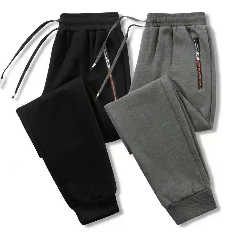 Men's Black Camo Zippered Sweatpants Large - Image 18