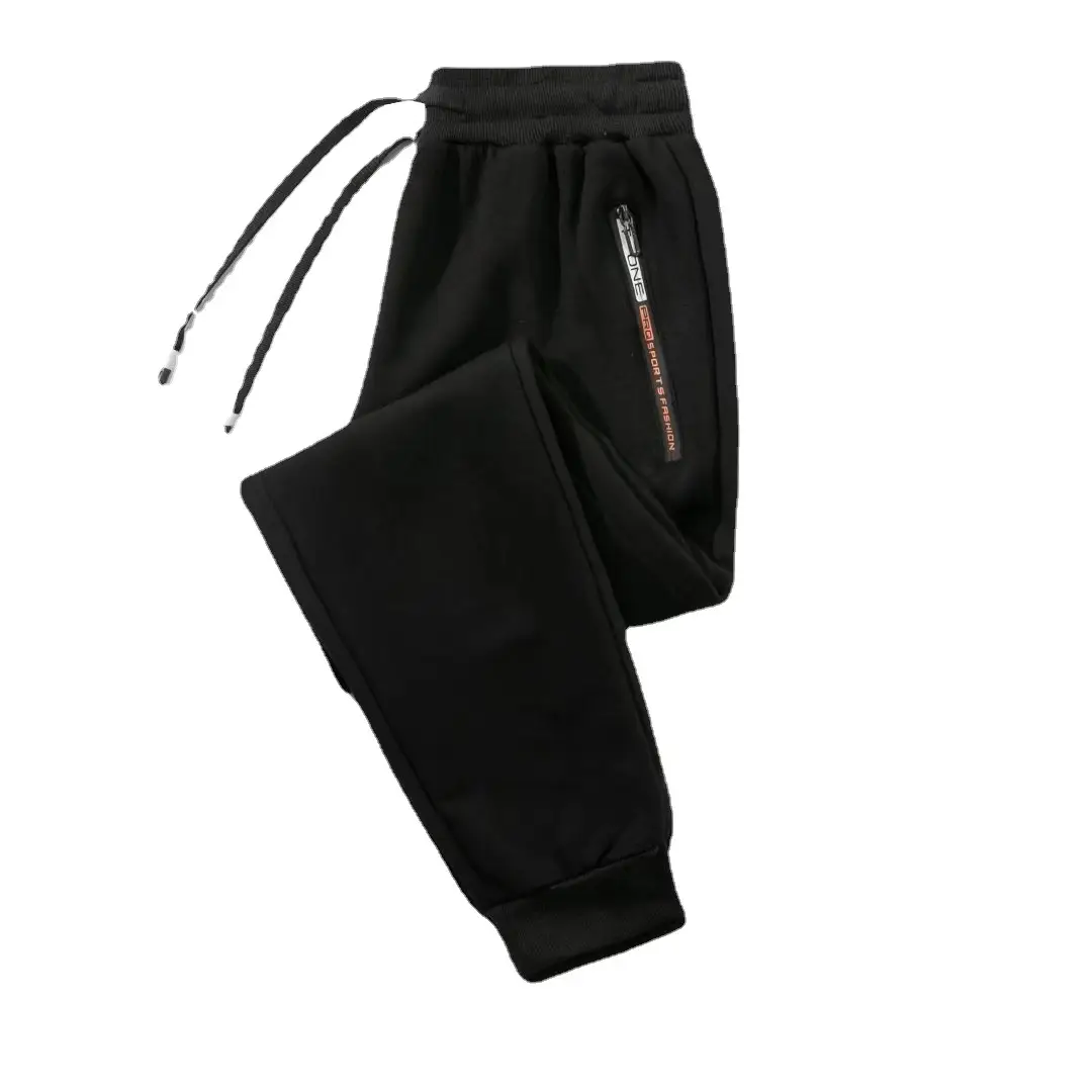 Men's Black Camo Zippered Sweatpants Large - Image 22