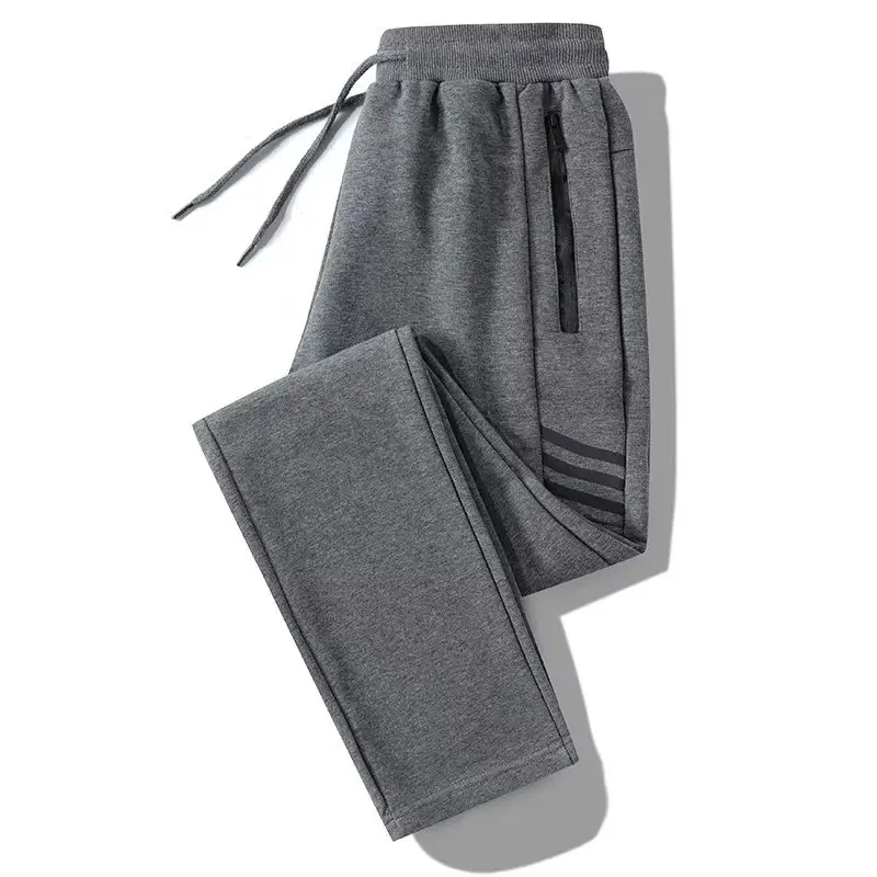 Men's Black Camo Zippered Sweatpants Large - Image 11