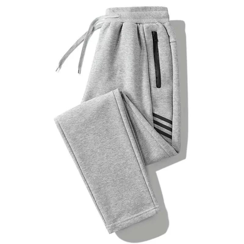 Men's Black Camo Zippered Sweatpants Large - Image 12