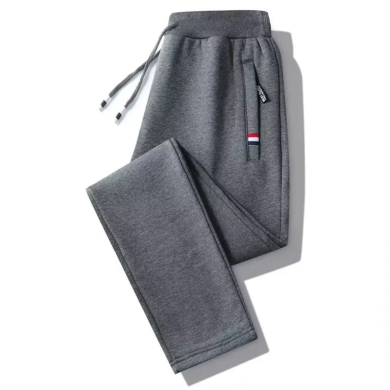 Men's Black Camo Zippered Sweatpants Large - Image 3