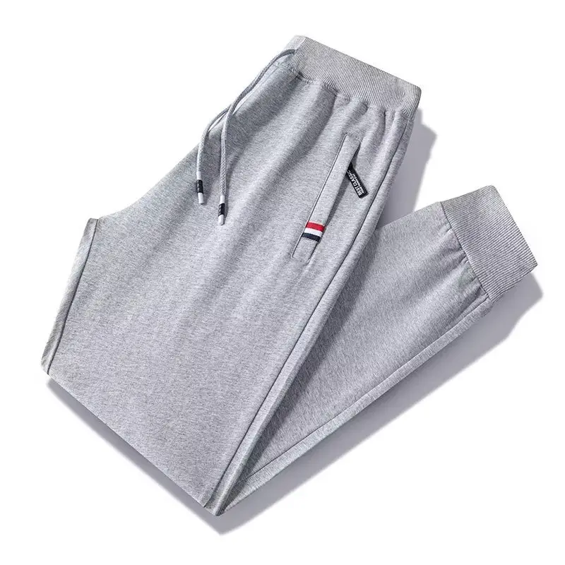 Men's Black Camo Zippered Sweatpants Large - Image 7