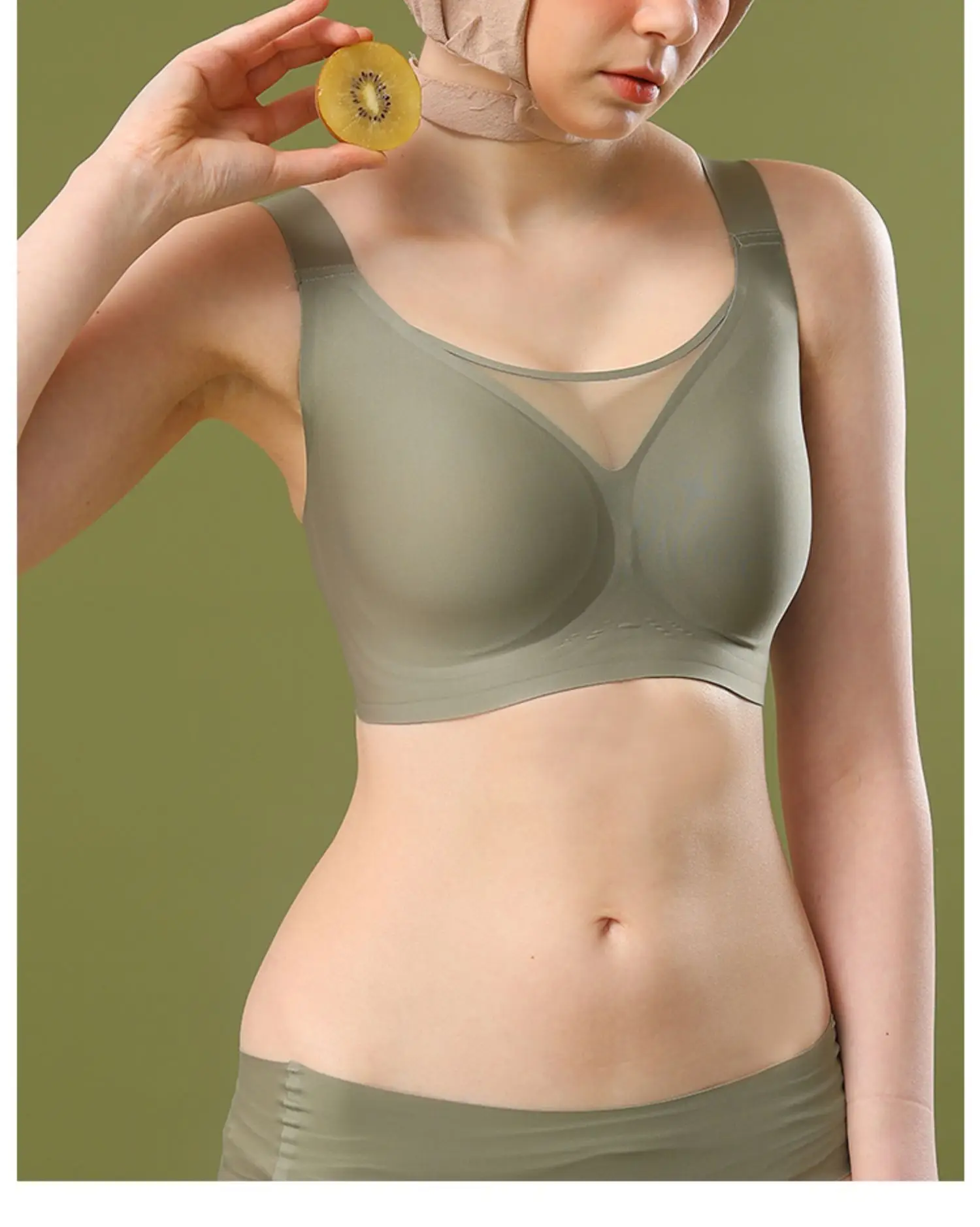Large Chest Small Shrinkable Full Cup Sports Bra Women — feature 14