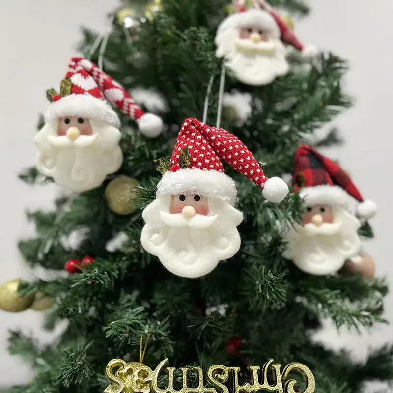 Knitted Christmas Santa Doll Pendant with Red Hat - Image 5