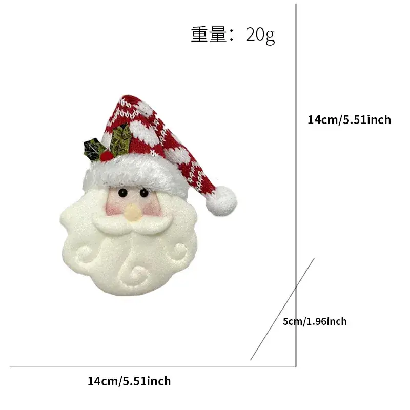 Knitted Christmas Santa Doll Pendant with Red Hat - Image 7