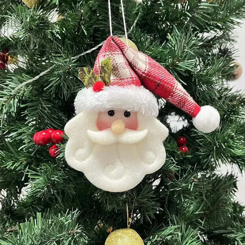 Knitted Christmas Santa Doll Pendant with Red Hat - Image 2