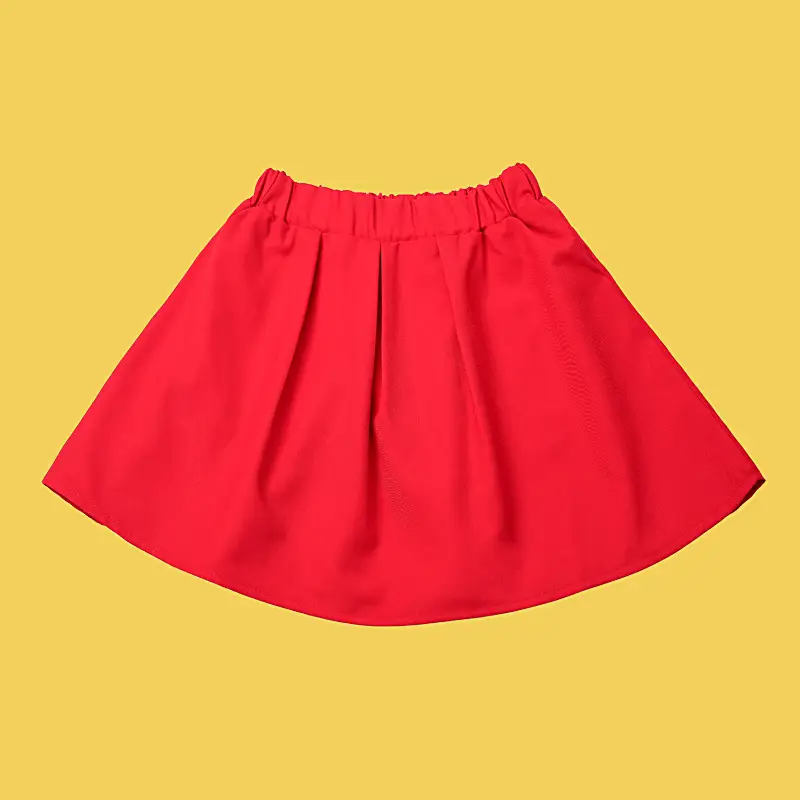 Girls Black Skirt School Uniform All-Match