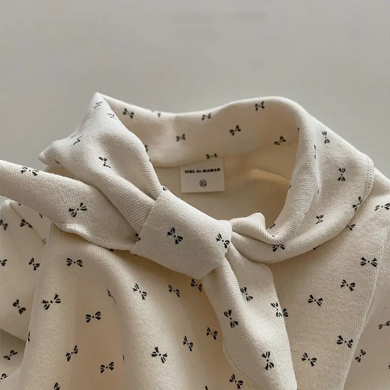 Baby Long Sleeve Striped Top Cream Cotton - Image 6