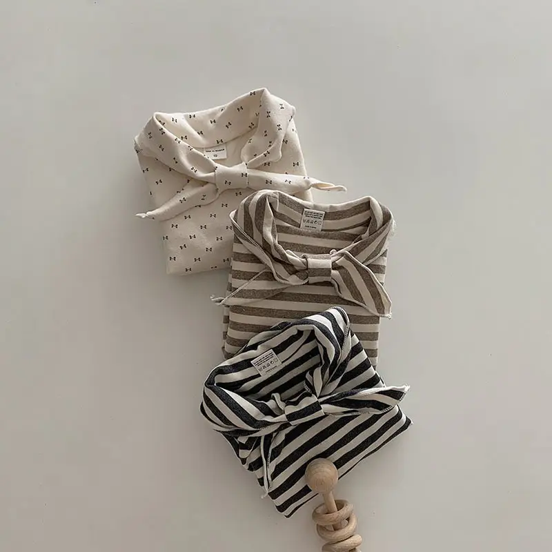Baby Long Sleeve Striped Top Cream Cotton — feature 11