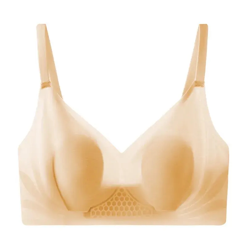 Ultra-Thin Jelly Underwear Women's Push-Up Big Chest Anti-Sagging
