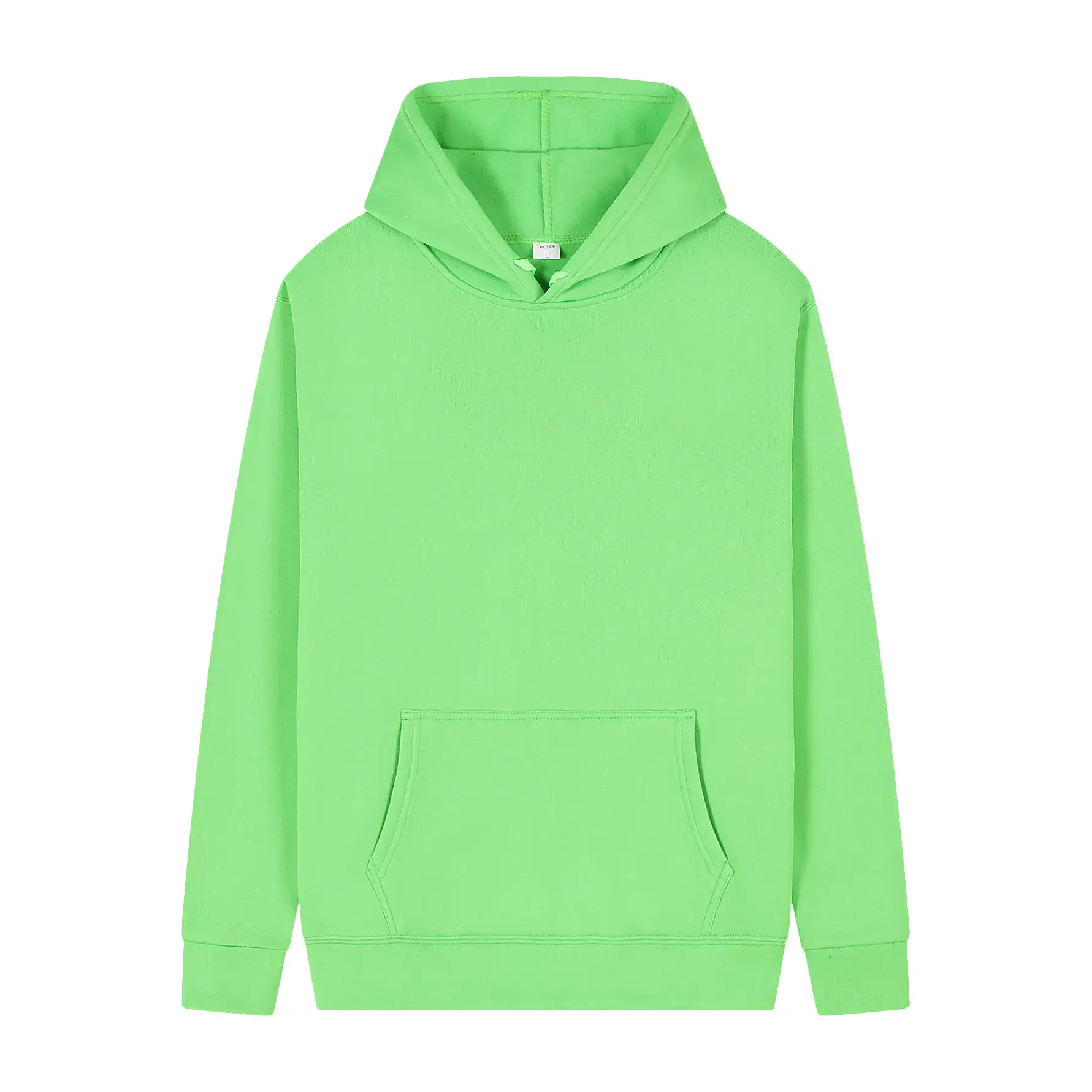 Women Pink Fleece Hoodie Solid Color Medium to XL — feature 18