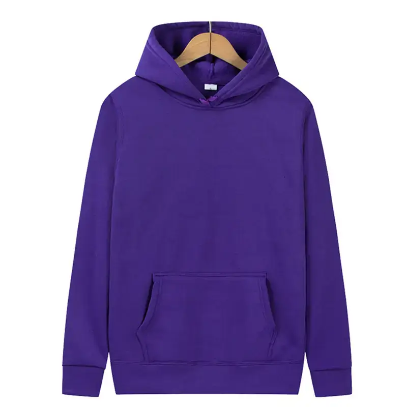 Women Pink Fleece Hoodie Solid Color Medium to XL — feature 19
