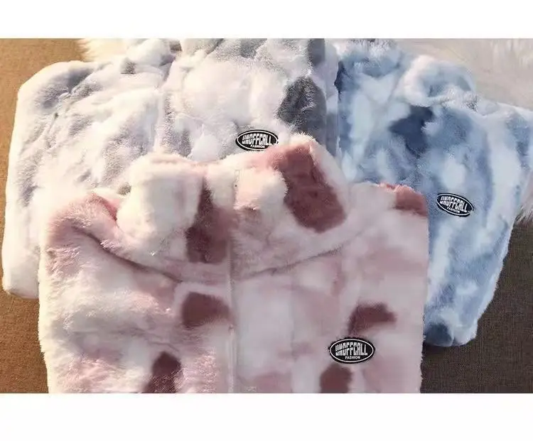 Pink Fleece Jacket Women Winter Warm Double Sided — feature 5