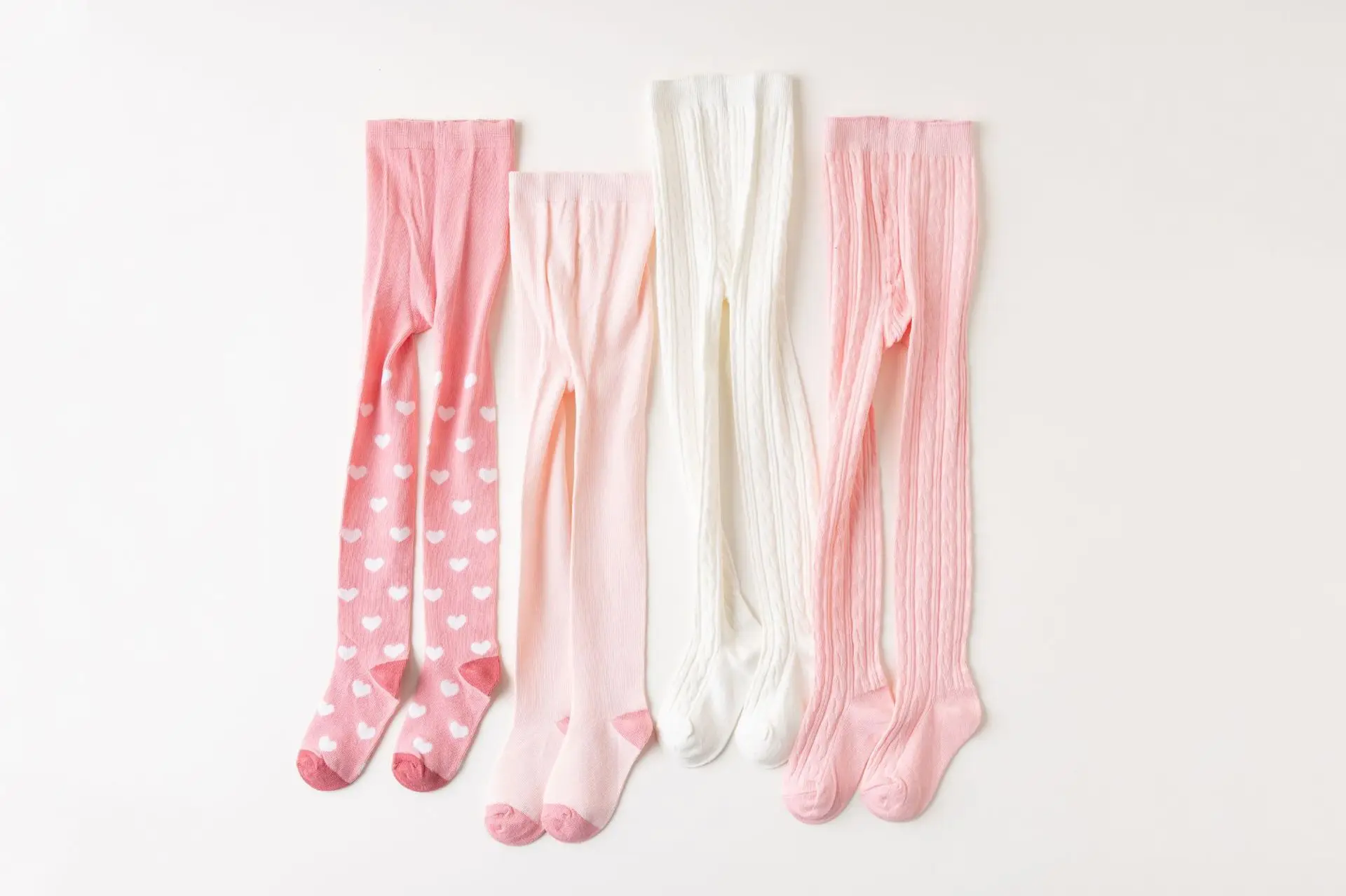 Cotton Seamless Splicing Tights for Girls — feature 1