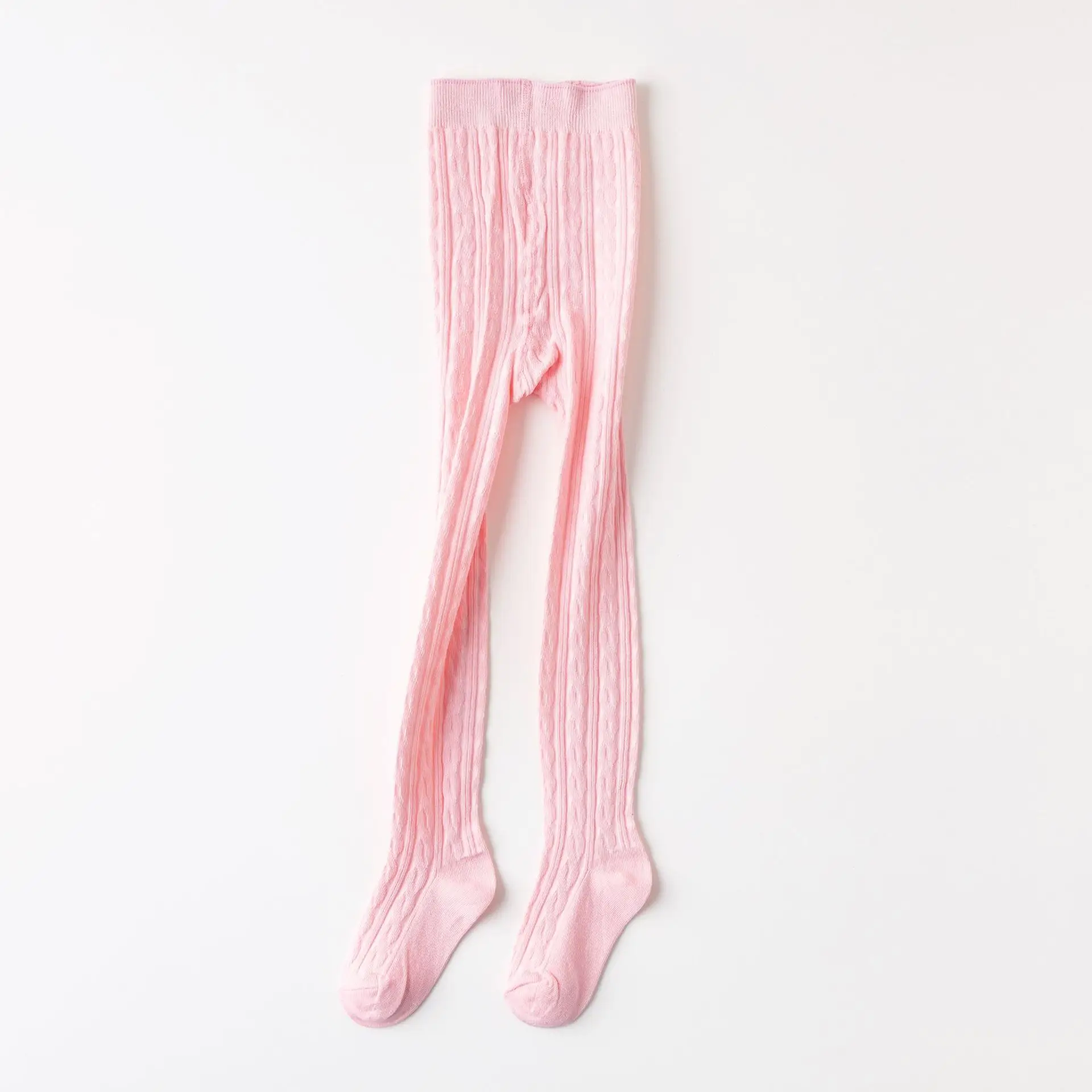 Cotton Seamless Splicing Tights for Girls - Image 2