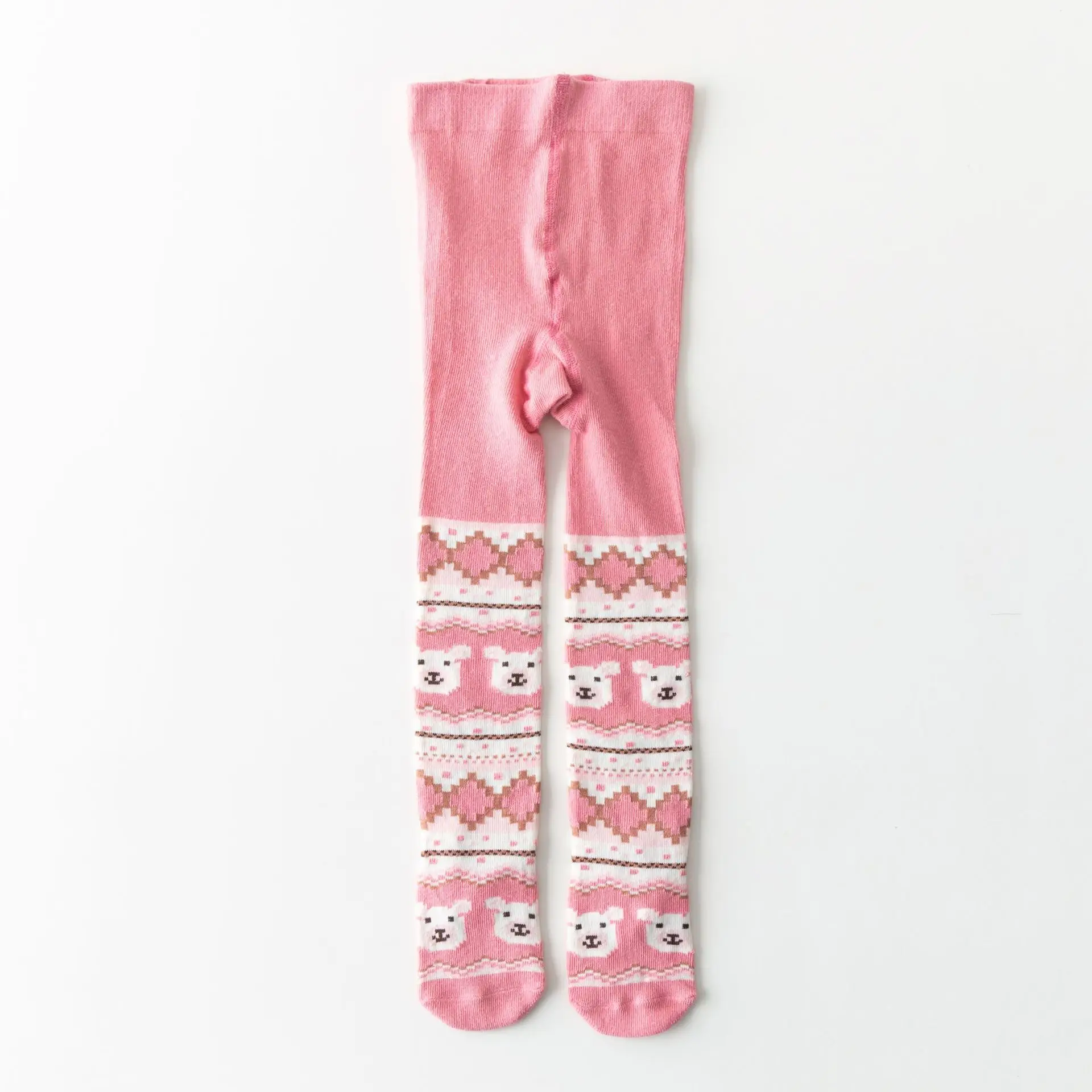 Cotton Seamless Splicing Tights for Girls - Image 5
