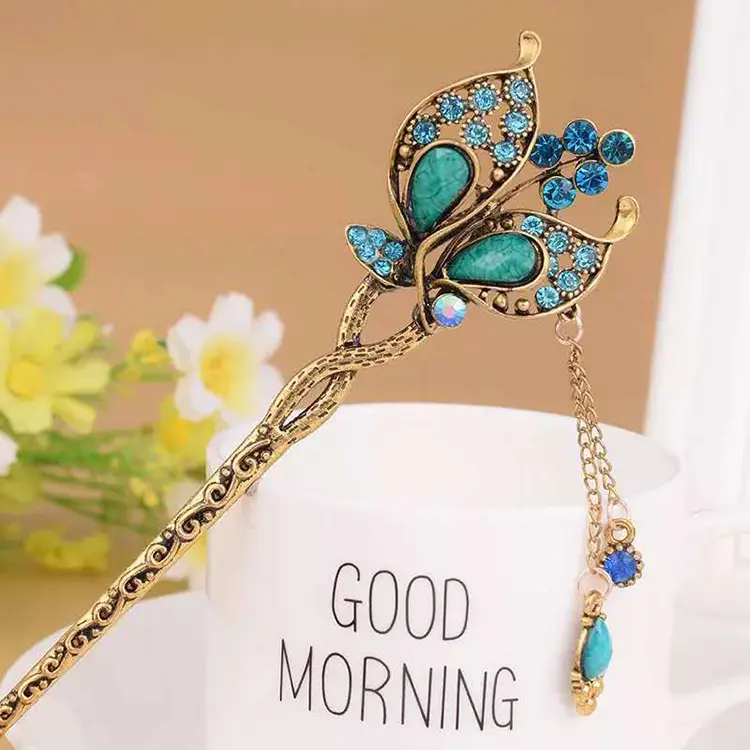 Women Vintage Tassel Alloy Hairpin 2025 Spring Summer - Image 155