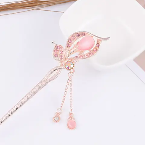 Women Vintage Tassel Alloy Hairpin 2025 Spring Summer - Image 13