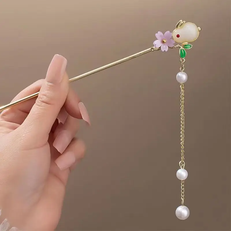 Women Vintage Tassel Alloy Hairpin 2025 Spring Summer - Image 132