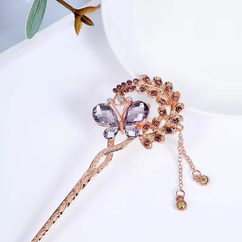 Women Vintage Tassel Alloy Hairpin 2025 Spring Summer - Image 137