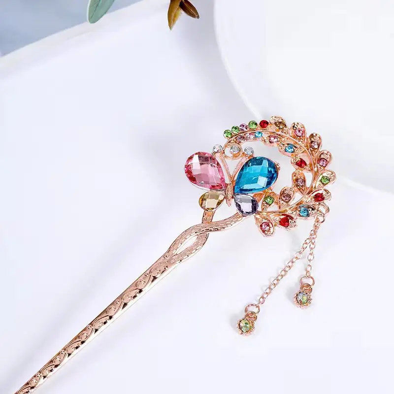 Women Vintage Tassel Alloy Hairpin 2025 Spring Summer - Image 138