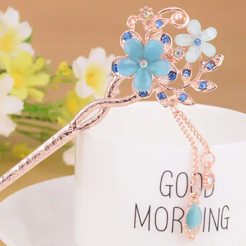 Women Vintage Tassel Alloy Hairpin 2025 Spring Summer - Image 14