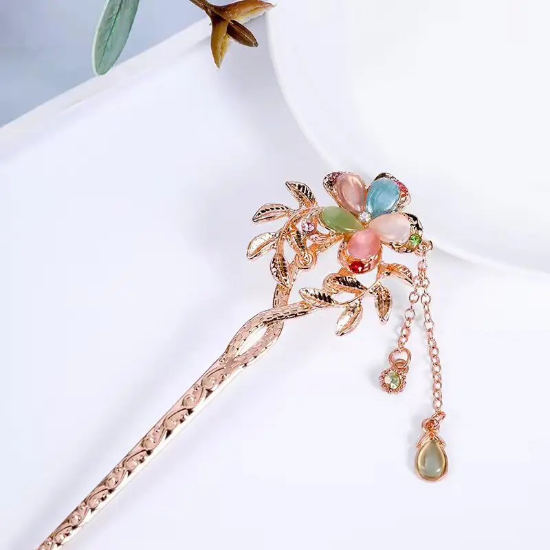 Women Vintage Tassel Alloy Hairpin 2025 Spring Summer - Image 140