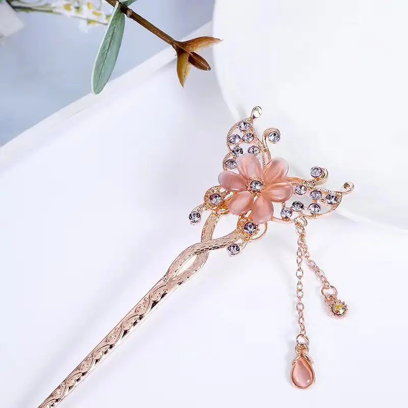 Women Vintage Tassel Alloy Hairpin 2025 Spring Summer - Image 143