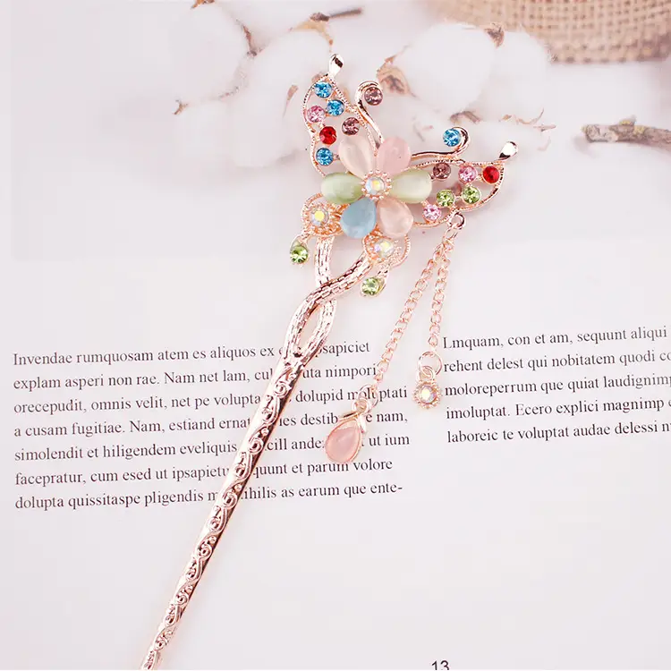 Women Vintage Tassel Alloy Hairpin 2025 Spring Summer - Image 144