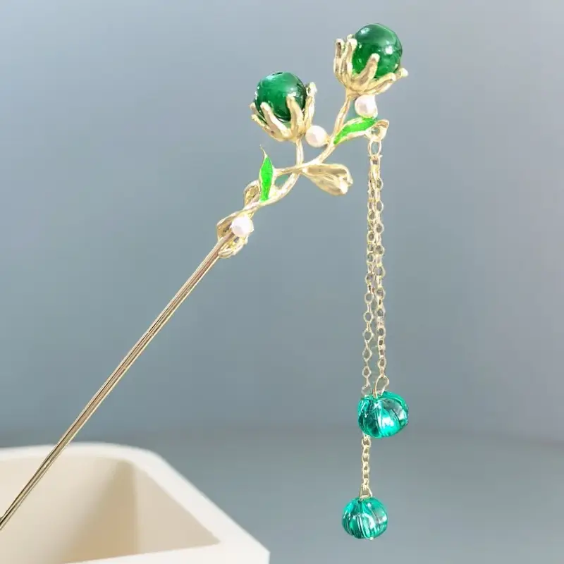 Women Vintage Tassel Alloy Hairpin 2025 Spring Summer - Image 152