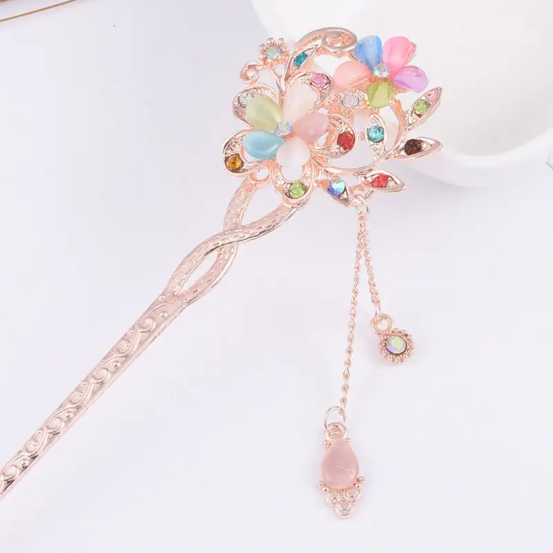 Women Vintage Tassel Alloy Hairpin 2025 Spring Summer - Image 22