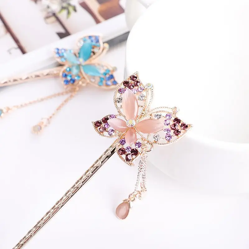 Women Vintage Tassel Alloy Hairpin 2025 Spring Summer - Image 46