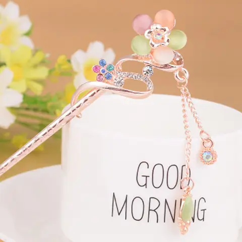 Women Vintage Tassel Alloy Hairpin 2025 Spring Summer - Image 56