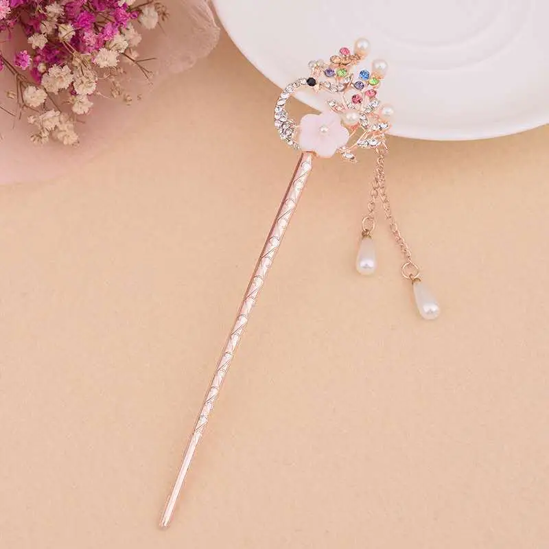 Women Vintage Tassel Alloy Hairpin 2025 Spring Summer - Image 6