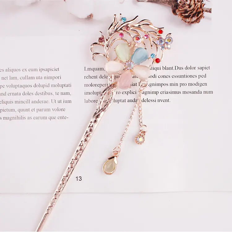 Women Vintage Tassel Alloy Hairpin 2025 Spring Summer - Image 72