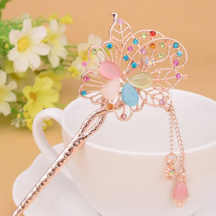 Women Vintage Tassel Alloy Hairpin 2025 Spring Summer - Image 82