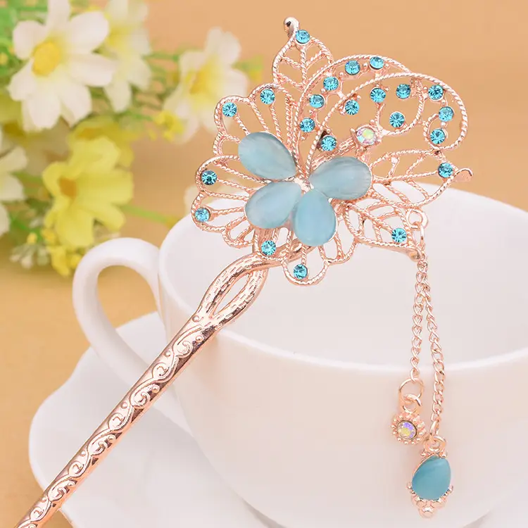 Women Vintage Tassel Alloy Hairpin 2025 Spring Summer - Image 83