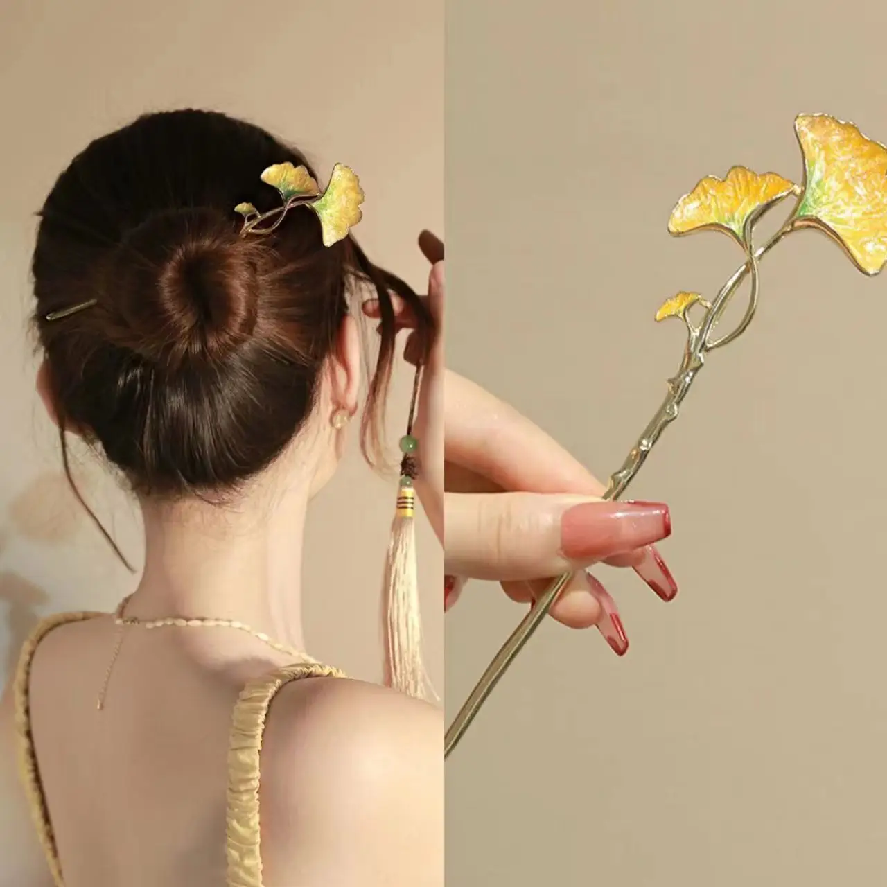 Women Vintage Tassel Alloy Hairpin 2025 Spring Summer - Image 93