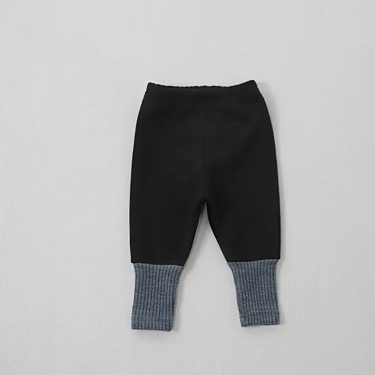 2026 Korean Baby Fleece Leggings Winter Warm Patchwork - Image 3