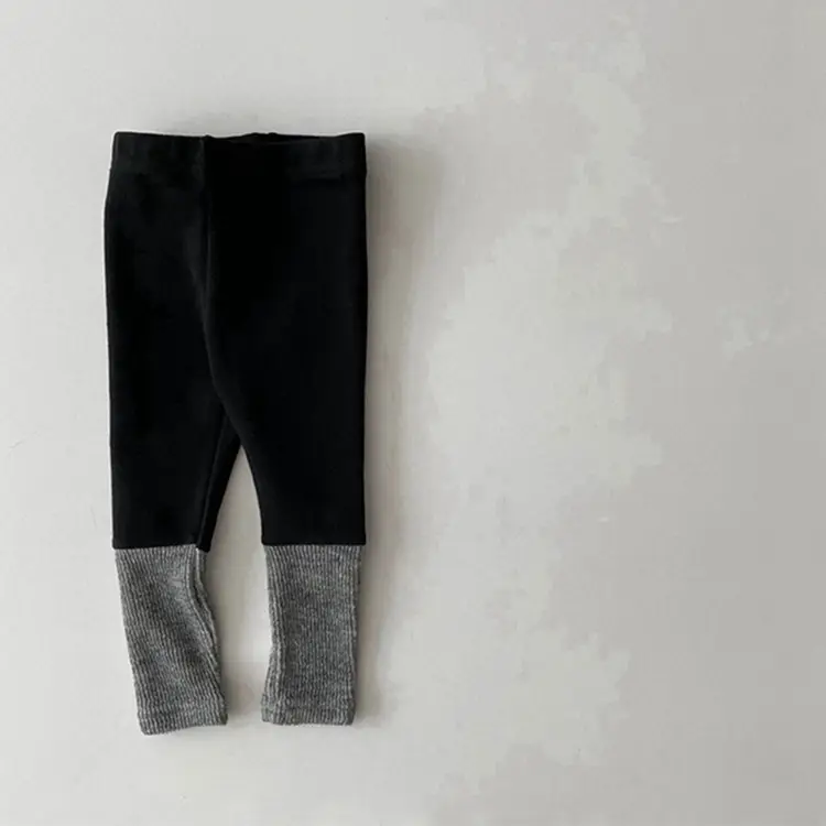 2026 Korean Baby Fleece Leggings Winter Warm Patchwork - Image 7
