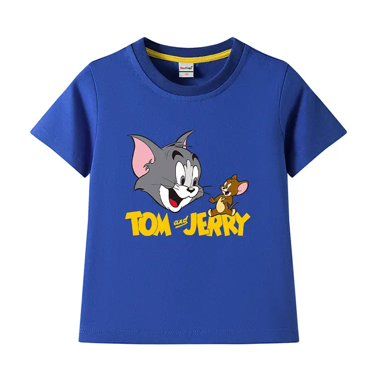 Tom and Jerry Pink Kids T-Shirt Short Sleeve Cotton — feature 10