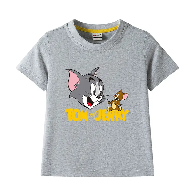 Tom and Jerry Pink Kids T-Shirt Short Sleeve Cotton — feature 15
