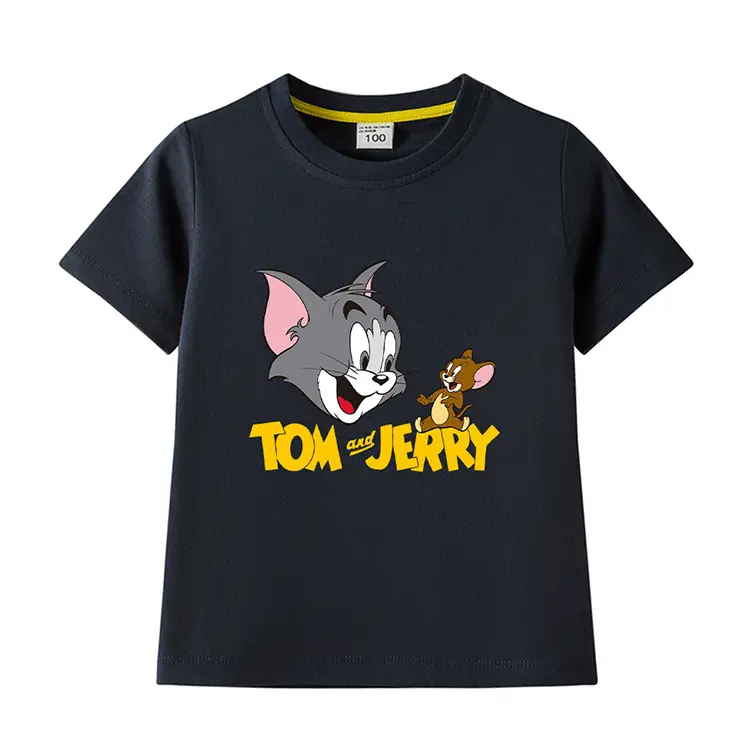 Tom and Jerry Pink Kids T-Shirt Short Sleeve Cotton — feature 18
