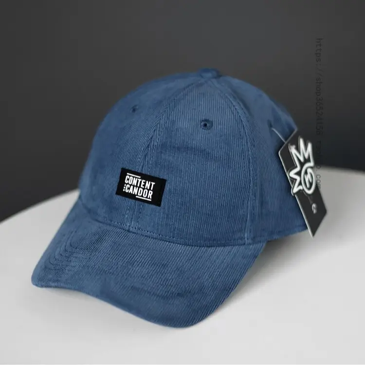 Japanese-Korean Style Casual Cap Hard Top Trendy Brand Letter Bending